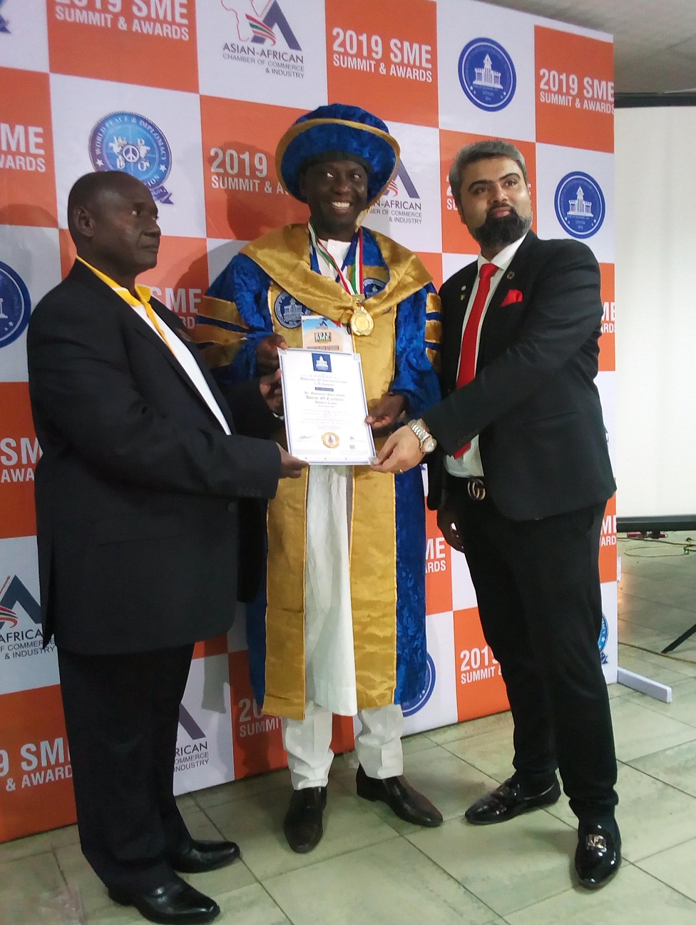 dr-mohammed-bawa-gummi-leaving-ceremony-with-honorary-doctoral-award-from-the-uet-during-2019-sme-summit-held-in-lagos-on-saturday-27-april-2019